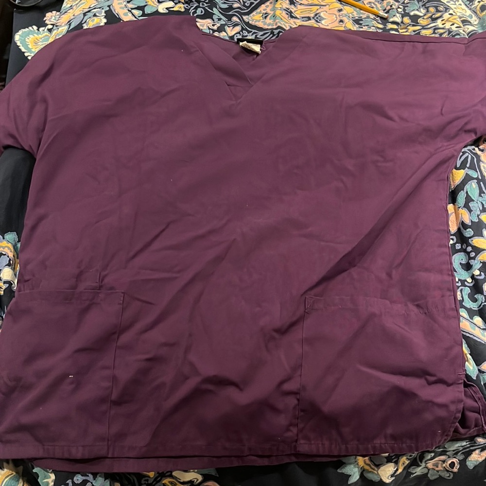 Purple scrub top